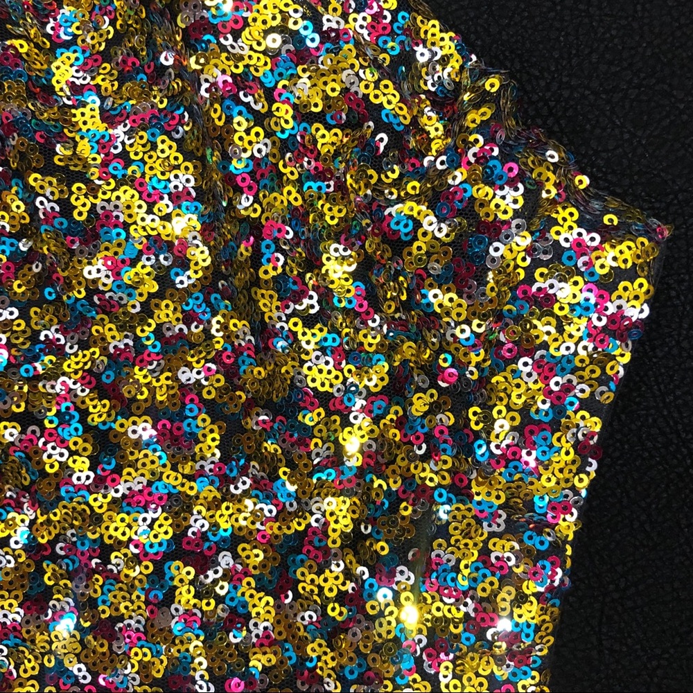Multi Color Sequin Skirt - Picture 7 of 11